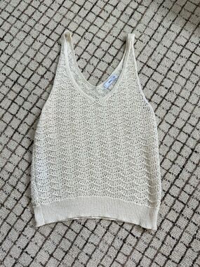 Mango Cream Knit Tank Top